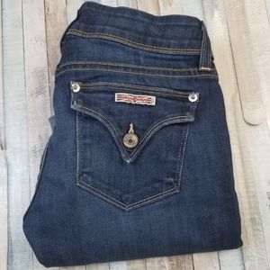Hudson Ginny Crop Straight w/cuff jeans